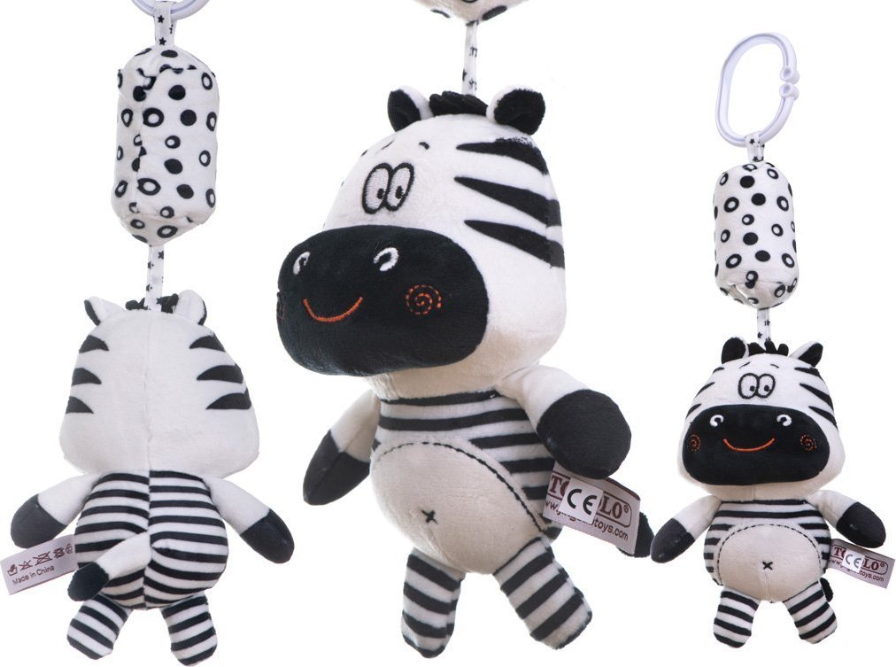 Kontext Grzechotka zawieszka sensoryczna kontrastowa zebra
