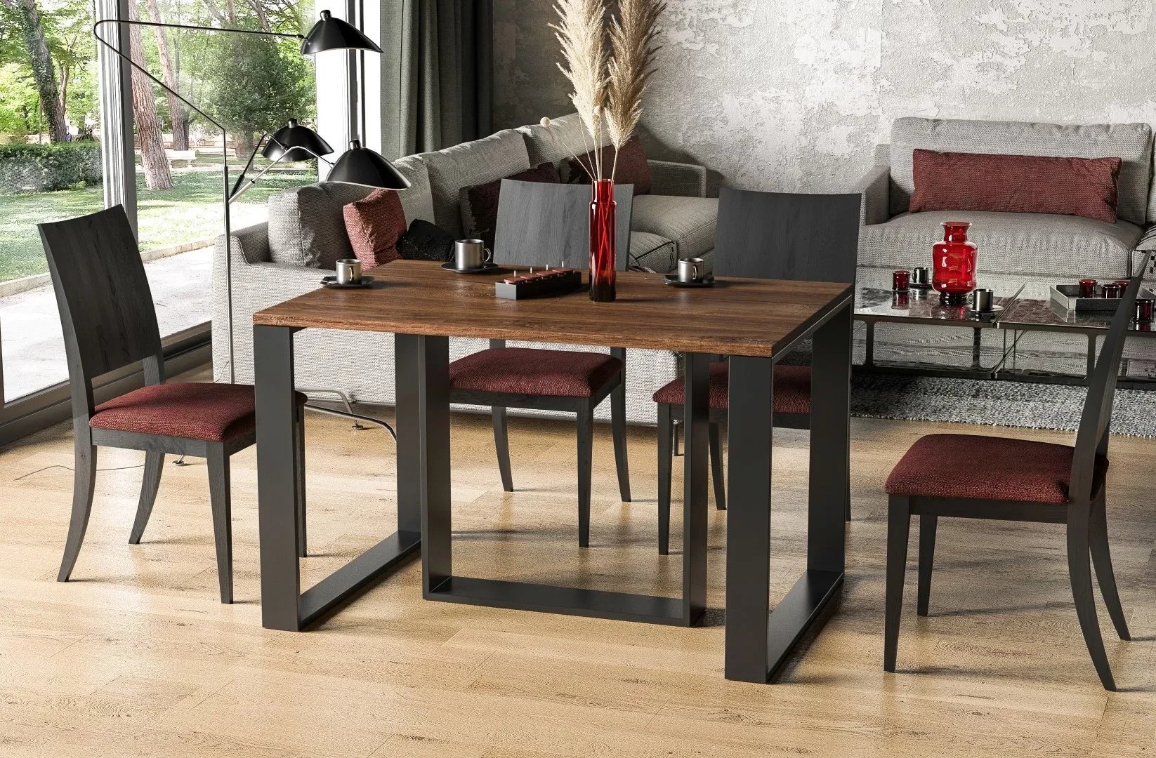 Stół rozkładany BORYS 130(250)x80 dąb stirling ENDO