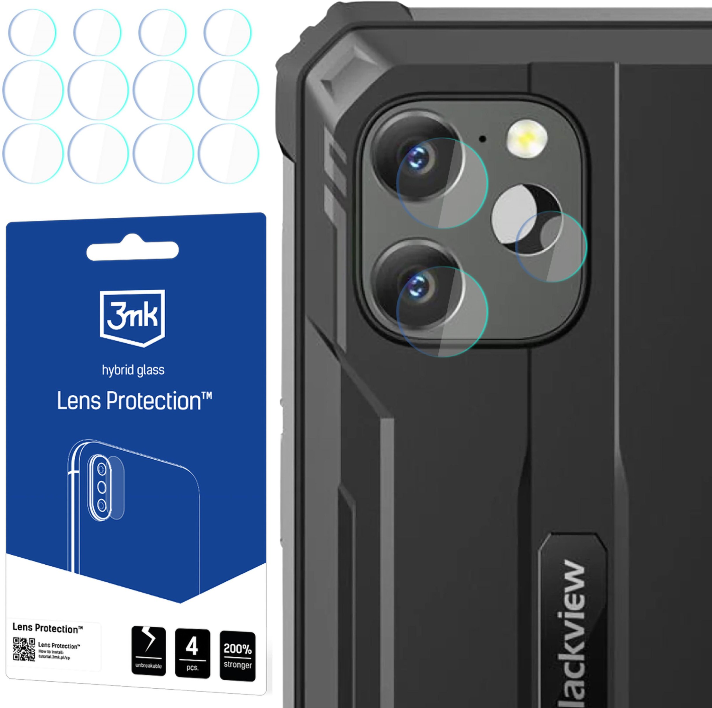 BLACKVIEW BV8900 - 3MK LENS PROTECTION