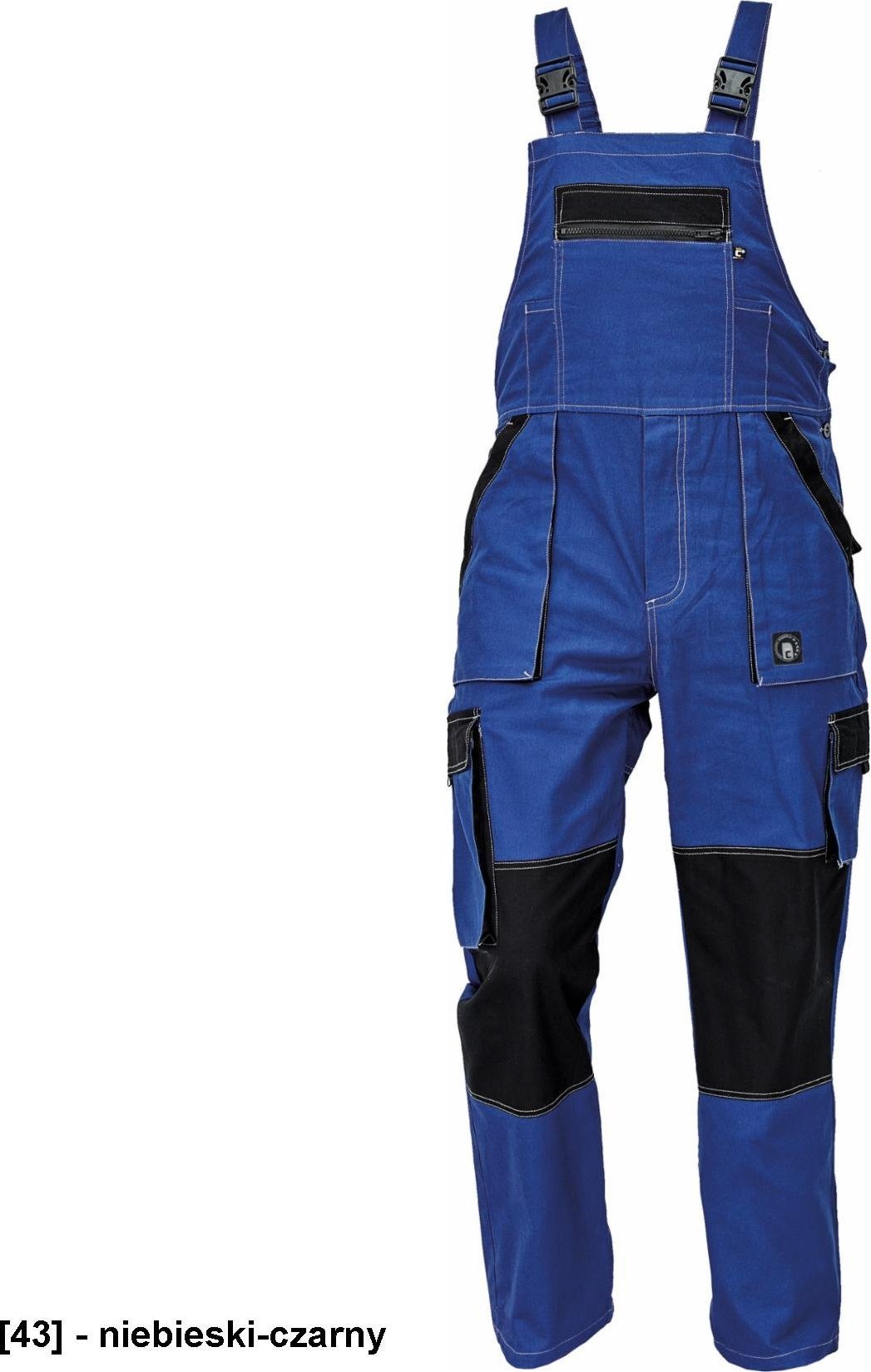 CERVA MAX SUMMER - ogrodniczki - niebieski-czarny 52