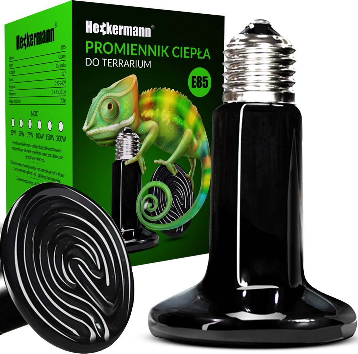 Heckermann Żarówka IR do terrarium Heckermann100W płaska