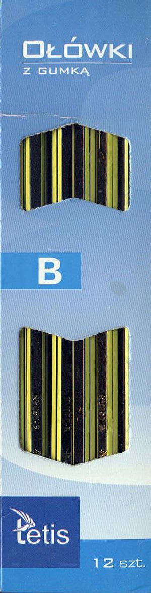 Tetis Ołówek z gumką B
