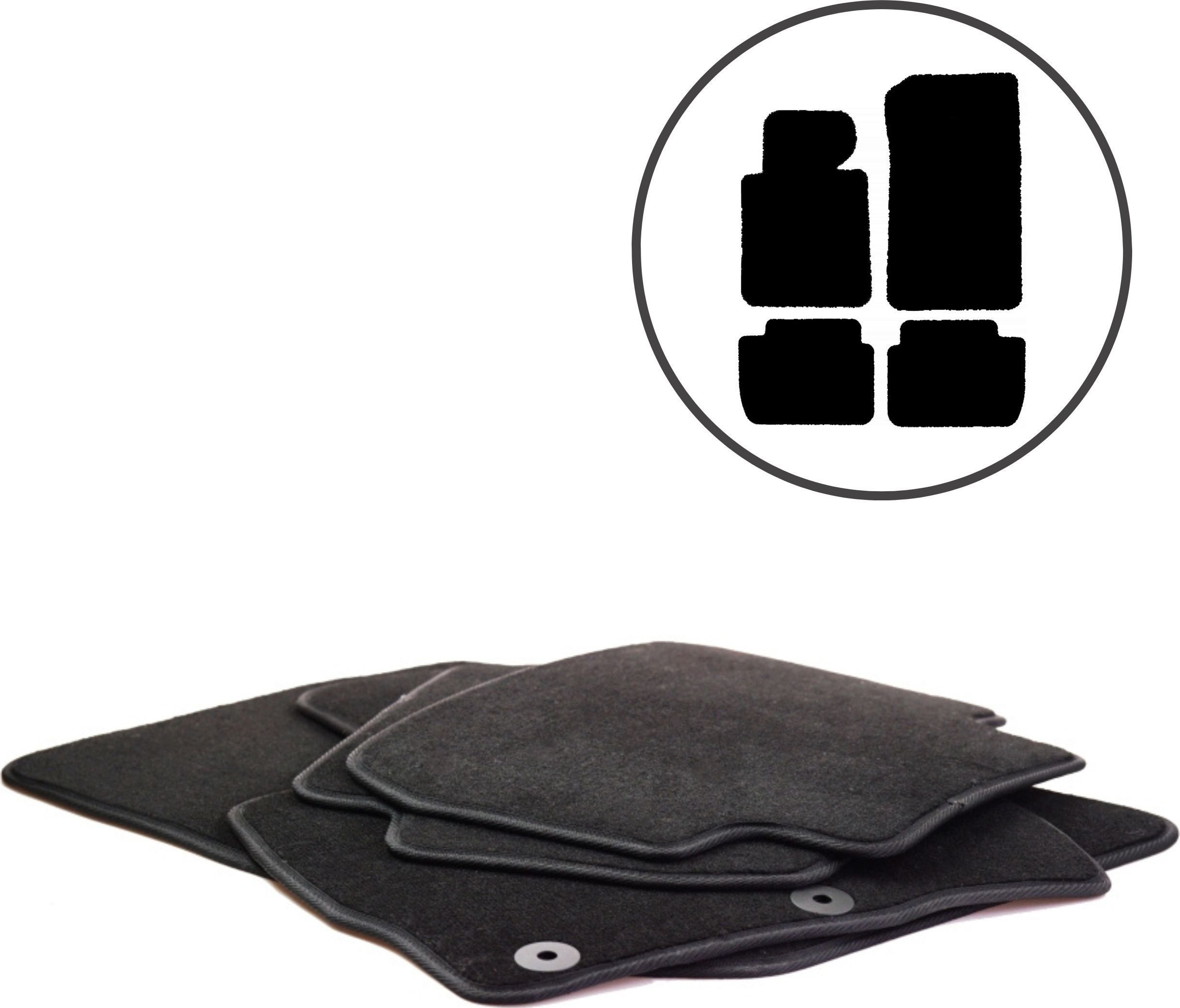 Dikel Dywaniki samochodowe 4szt BMW Seria3 E46 Compact