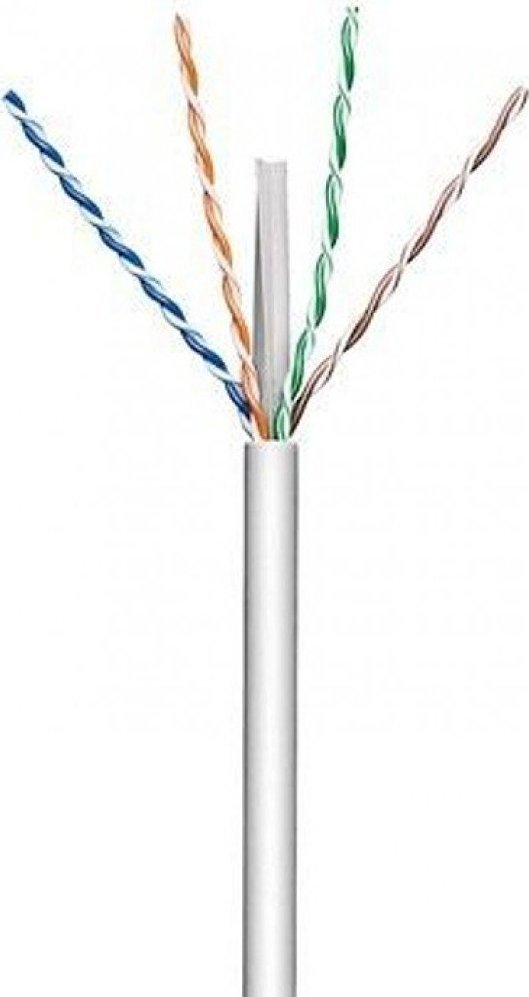 Techly Techly Kabel skrętka Cat6a U/UTP drut miedź 305m szara