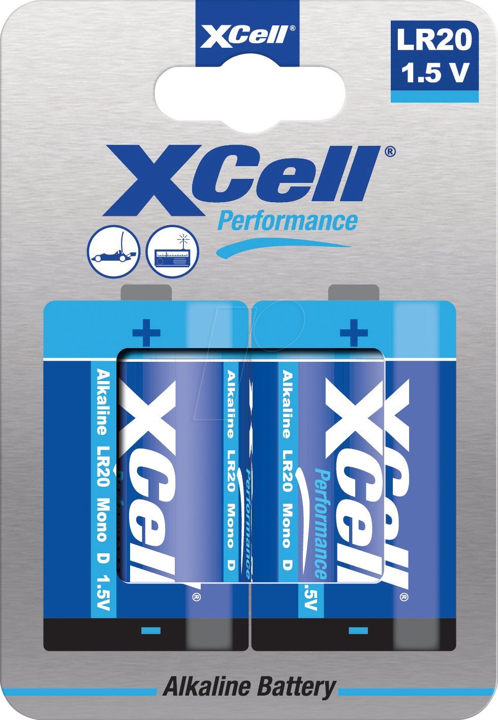 XCell Bateria Performance Alkaline LR20 Mono D 2St.