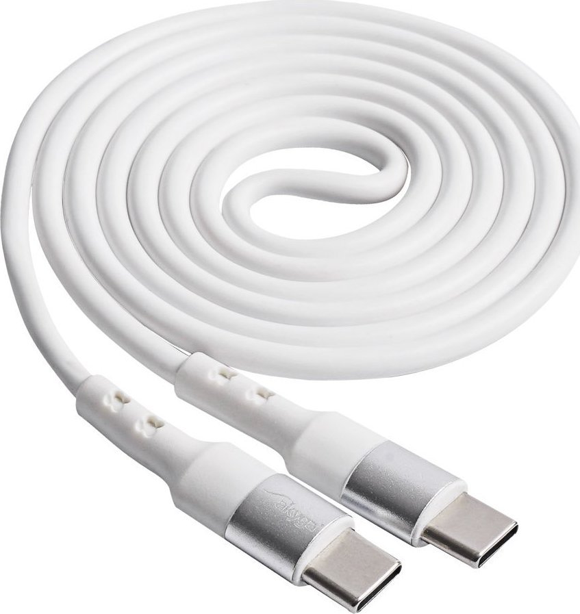 Kabel USB Akyga USB-C - USB-C 1 m Biały (AK-USB-40)