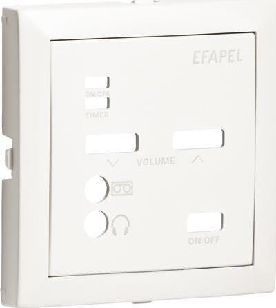 Efapel EFAPEL BASE ELEMENT CENTRALNY DO STEROWNIKA DŹWIĘKU STEREO BIAŁY 90702 TBR