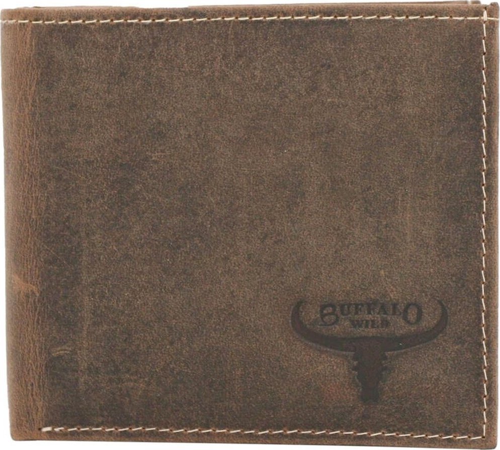 Wild Skórzany męski portfel Wild RM-01-BAW BUFFALO NoSize