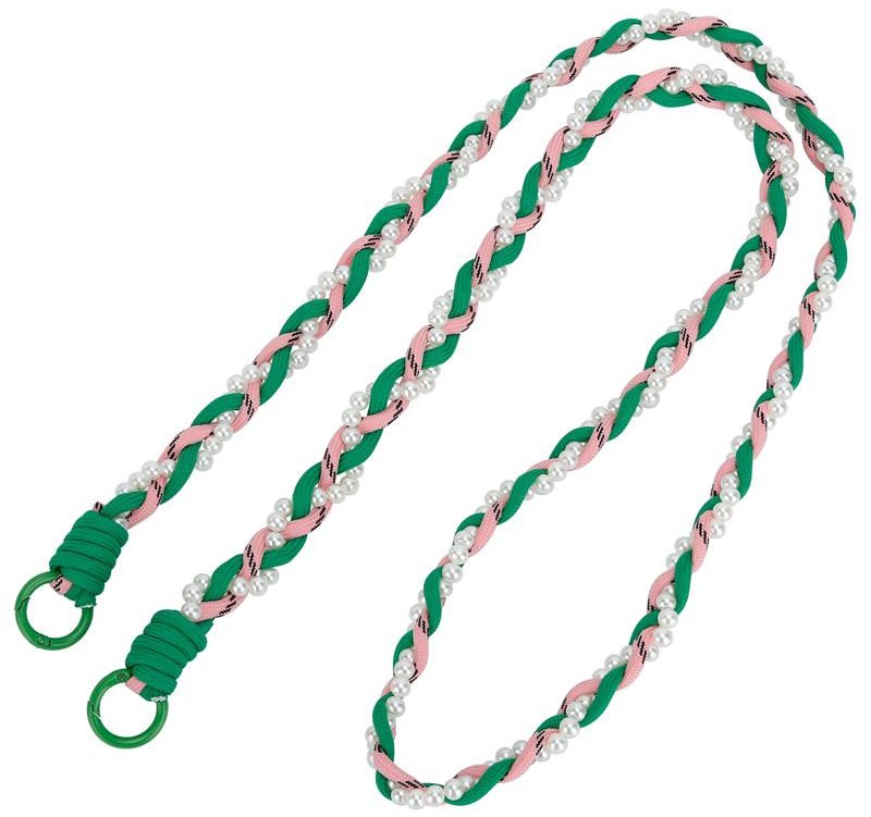 Uniwersalna smycz na szyję do telefonu / na ramię Pearl-08, GREEN / ZIELONY