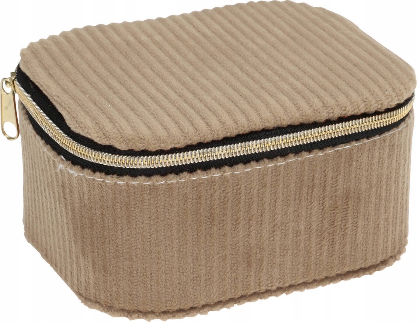 Home Styling Collection Pudełko na biżuterię, sztruks, 11, 5 x 9,5 x 6 cm