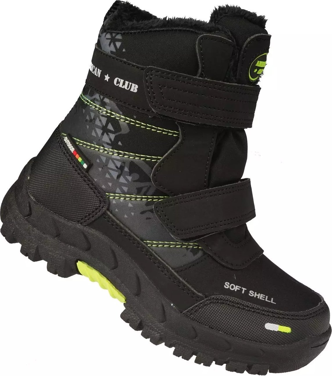 American Club Dziecięce buty zimowe American Club BHL102/24BL czarne 28