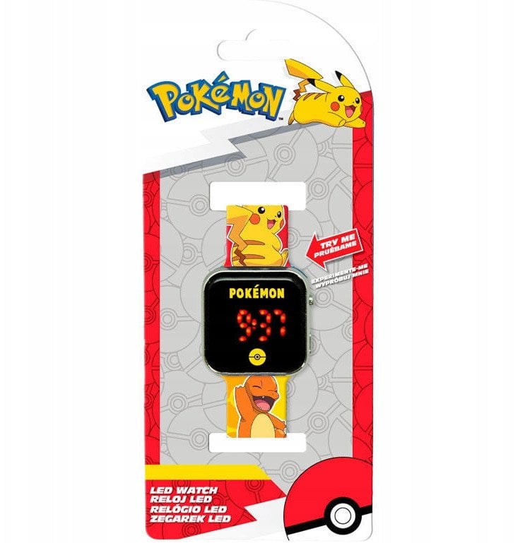 Cyfrowy Zegarek Led Na Rękę Dziecięcy Dla Dziecka Dzieci / Pokemon Pikachu / Pok4435