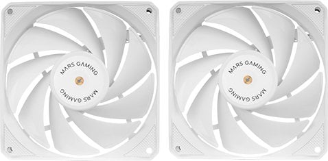 Mars Gaming MFNCLX2W PWM Fan kit 2x 120mm / FDB