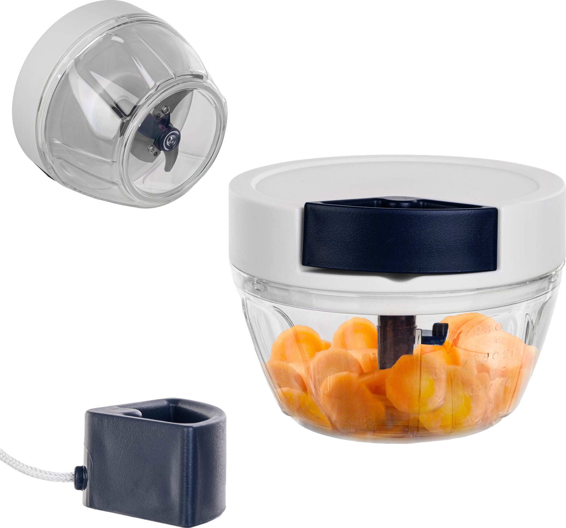 Rozdrabniacz Kadax KADAX Krajacz Do Cebuli 400ml Warzyw Siekacz Rozdrabniacz Ręczny Uniwersalny mały