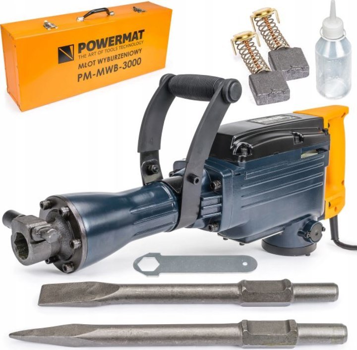 Powermat MŁOT Wyburzeniowy Udarowy do Kucia 45J HEX 3000W Powermat PM-MWB-3000