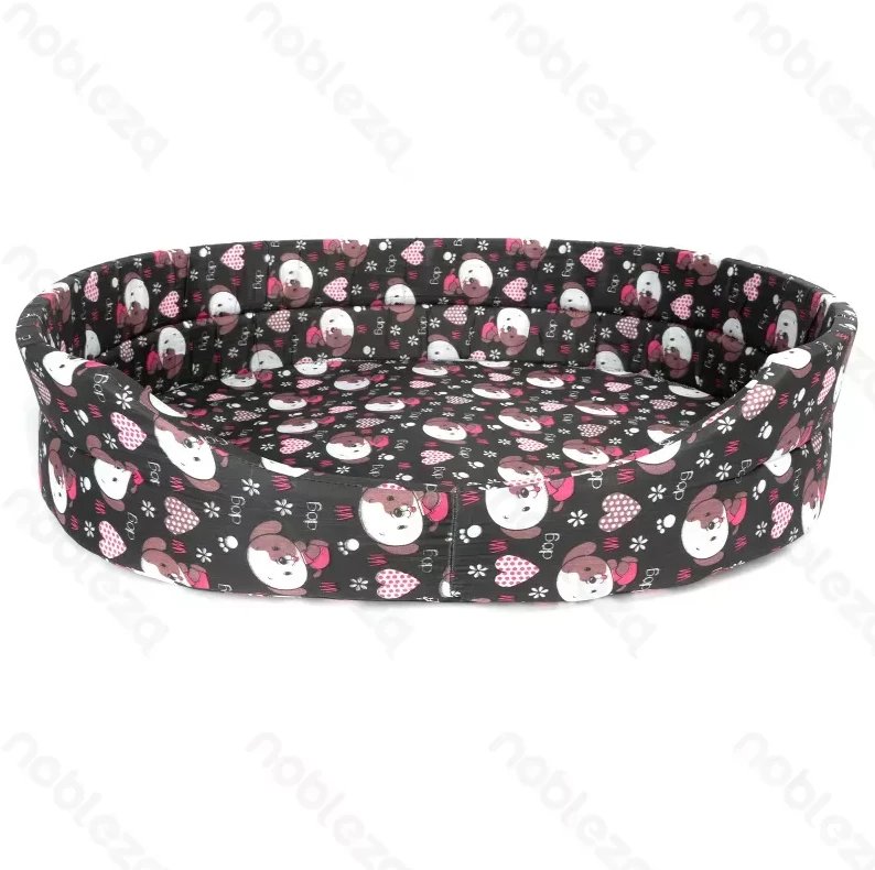 Zestaw 10 legowisk dla zwierząt domowych posłania brązowe w pieski