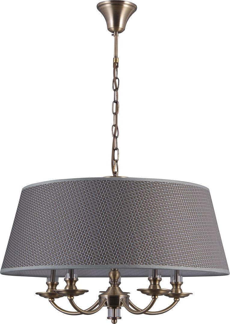 Lampa wisząca Italux Zanobi klasyczna mosiądz (PND-43272-5A)