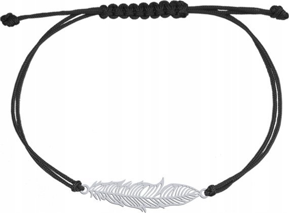 Radziszewska Jewellery Srebrna Bransoletka z PIÓRKIEM DEDYKACJA GRATIS