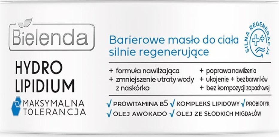 Bielenda Hydro lipidium barierowe masło do ciała silnie regenerujące