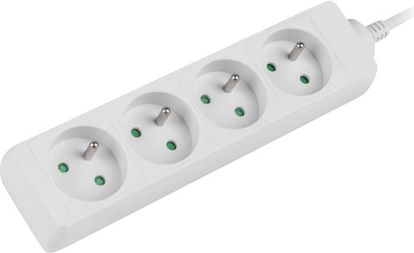 Lanberg Listwa zasilająca 1.5m, biała, 4 gniazda (PS0-04E-0150-W)