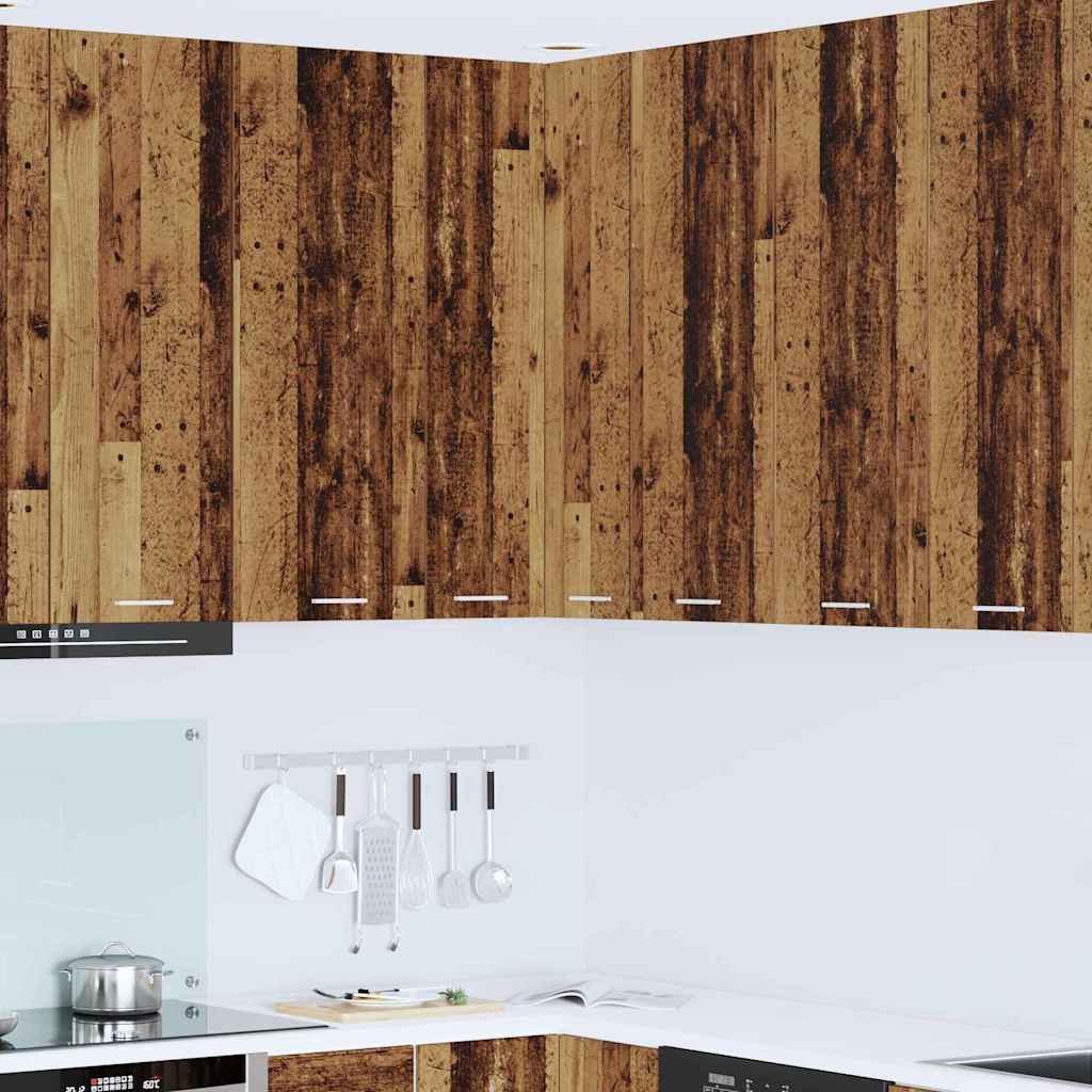 vidaXL Szafka wisząca Riga Stare Drewno i Biały 57 x 57 x 100 cm