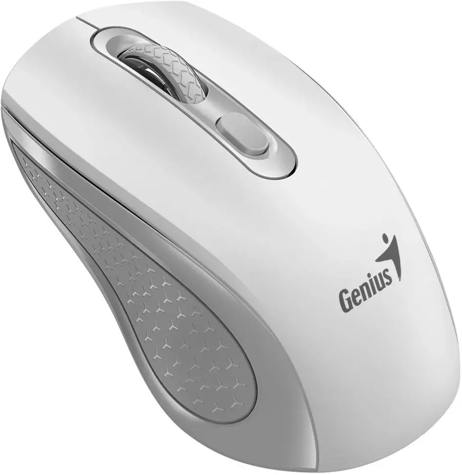 Mysz Genius Myś NX-8025S, Bezprzewodowa, biało-szary