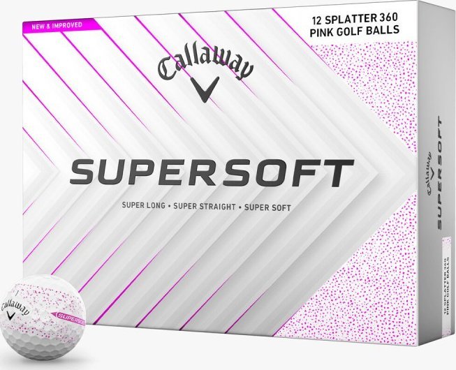 Piłki golfowe CALLAWAY SUPERSOFT Splatter 360, model 2025