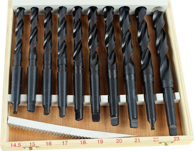 Wiertło Silver stopniowe walcowe 16 15 17 18 20 19 21 22 23 145mm zestaw (10420)