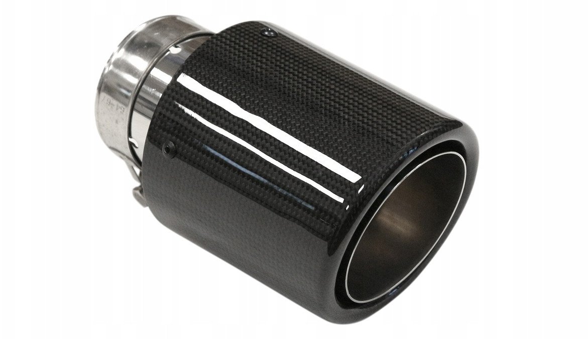 Końcówka tłumika 101mm wejście 76mm Carbon Gloss