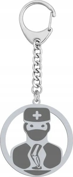 Radziszewska Jewellery Brelok Srebrny Lekarz Ortopeda GRAWER GRATIS