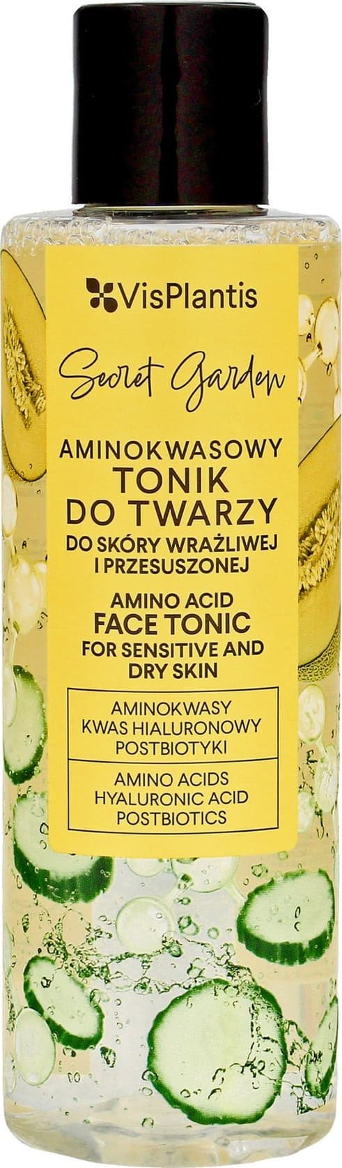 Vis Plantis Secret Garden Aminokwasowy tonik do twarzy do skóry wrażliwej i przesuszonej 200ml