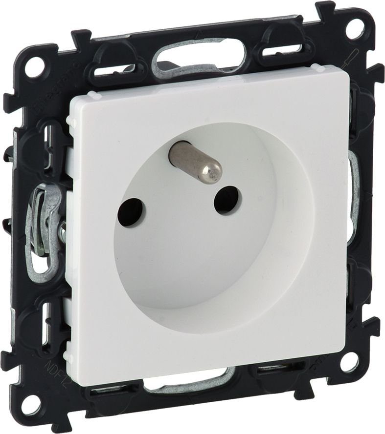 Legrand Gniazdo 2P+Z 16A 250V bez przesłony zaciski śrubowe białe (753185)