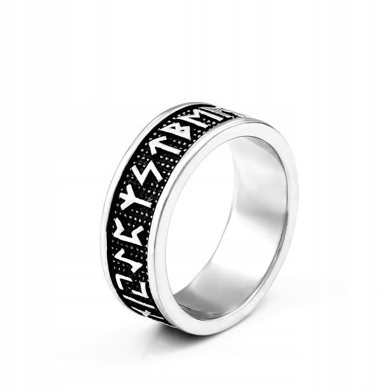 PIERŚCIEŃ SYGNET Wikingów NORDYCKI Amulet RUNA 468