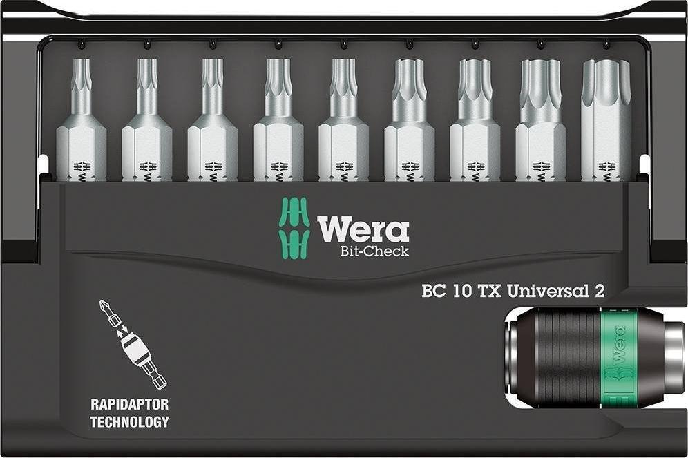 Wera Zestaw bitow Bit-Check 10 Universal 2 Wera