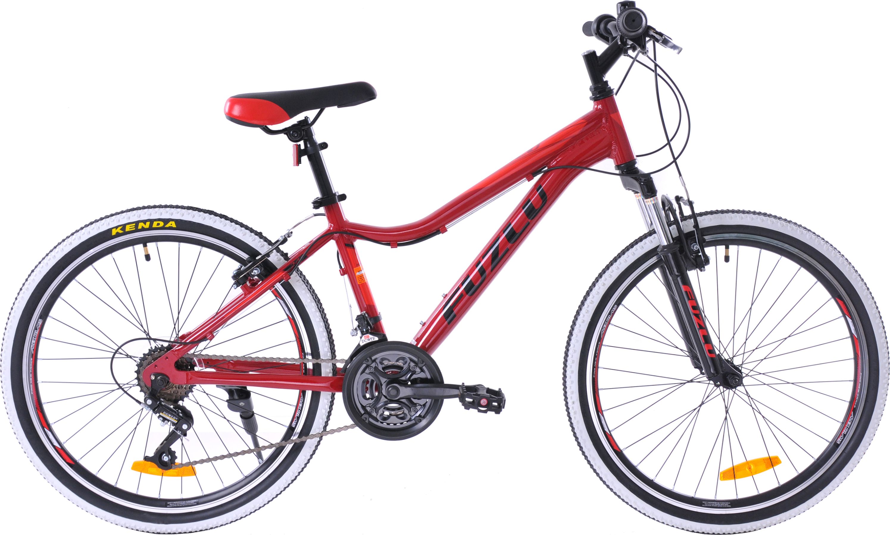 Fuzlu Fuzlu Team 24 alu. (14,5") czerwony/czarny połysk rower górski