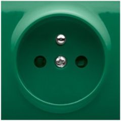 Kontakt-Simon Pokrywa gniazda pojedynczego z przesłonami zielona (DGZ1ZP/33)