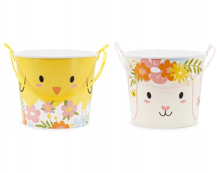 Wiaderka na cukierki Wielkanoc 14cm