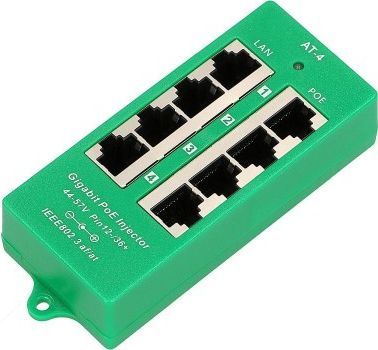 ExtraLink EXTRALINK ACTIVE POE INJECTOR 4 PORT GIGABIT 802.3AT/AF MODE A