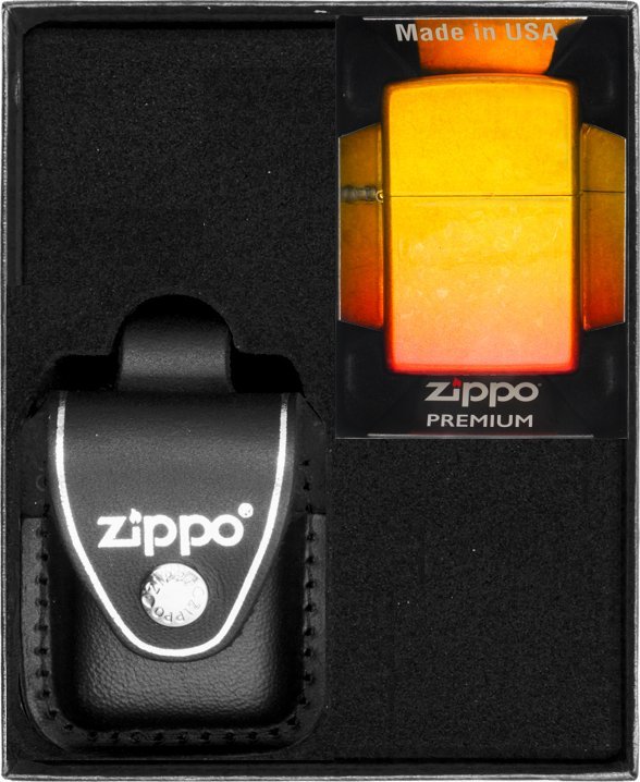 Zestaw ZIPPO Zapalniczka OMBRE ORANGE YELLOW Prezentowy No3