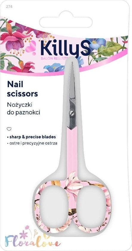 KILLYS_Floralove Nail Scissors noĹźyczki do paznokci Kwiatowe