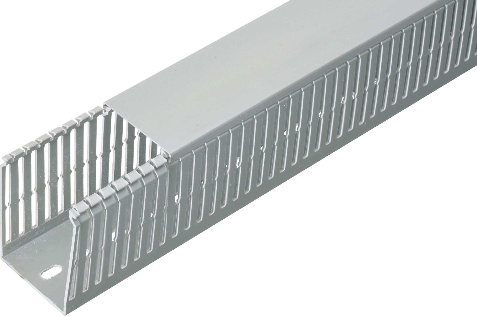 Elettrocanali Korytko grzebieniowe bezhalogenowe z pokrywą SH 60 x 80mm szare 2m (ECSH6080)