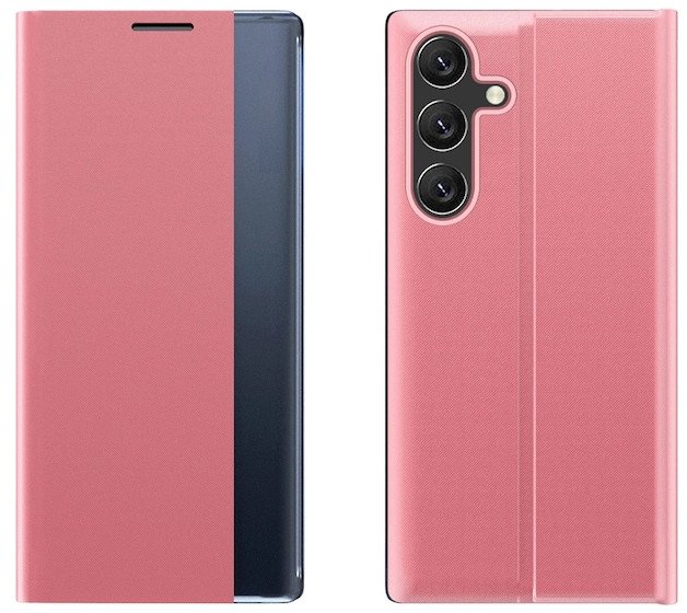 New Sleep Case etui do Samsung Galaxy A16 / A16 5G pokrowiec z klapką i podstawką - różowe