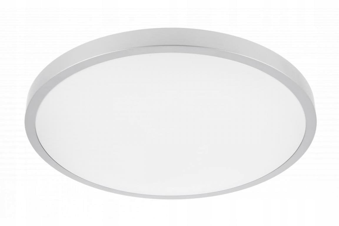 Plafoniera ATOL LED, Ø400mm, 4000K, 32W, 2560lm, AC220-240V, 50/60 Hz, PF0,9, IP54, silver, 3y
