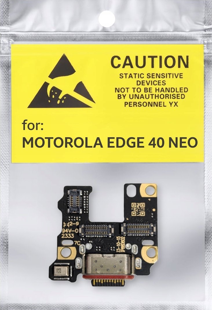 ORYGINAŁ OEM PŁYTKA GNIAZDO ŁADOWANIA USB DO MOTOROLA EDGE 40 NEO XT2307-1