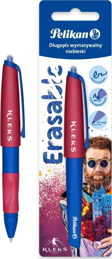 Długopis Wymazywalny Zmazywalny Pelikan Kleks Niebieski