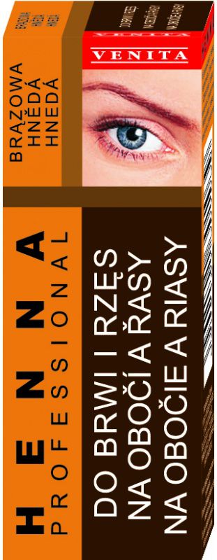 Venita Henna do brwi i rzęs 13g Brąz
