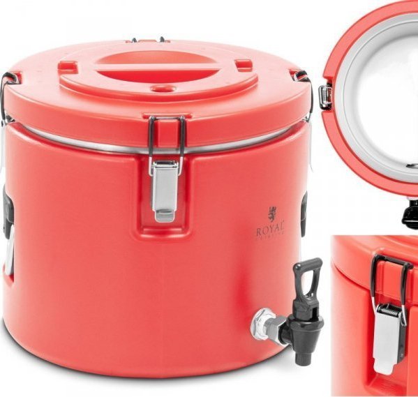 Royal Catering Termos gastronomiczny cateringowy z kranem do transportu napojów 15 l