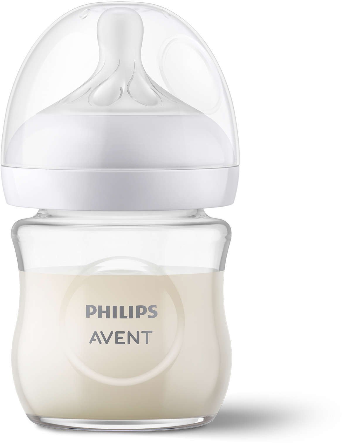 Philips AVENT Natural Response SCY930/01 Glass baby bottle that works like the breast, Transparent