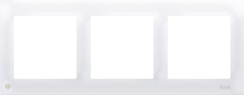 Kontakt-Simon Ramka potrójna Simon 54 antybakteryjna biały (DR3/AB11)