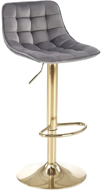 Hoker H-120 VELVET szary/złoty HALMAR